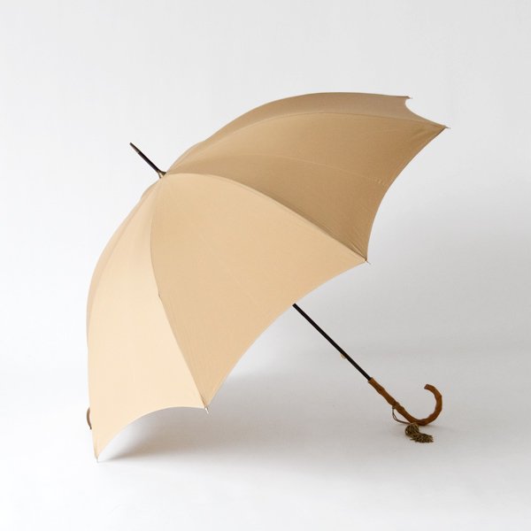 レディース晴雨兼用長傘　ワンギーハンドル CAMEL