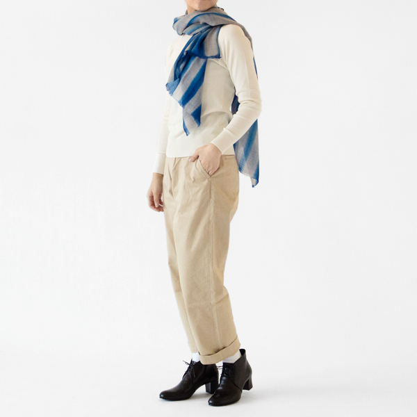 着用イメージ(モデル身長162cm・ROYAL BLUE／LIGHT GREY)
