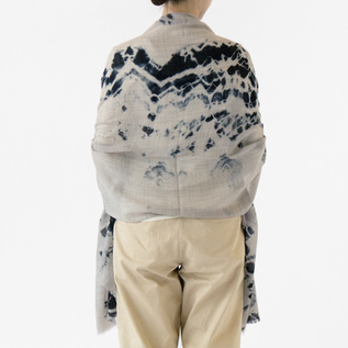 有松絞りベビーウールショール まだら絞り／suzusan（スズサン）｜愛着