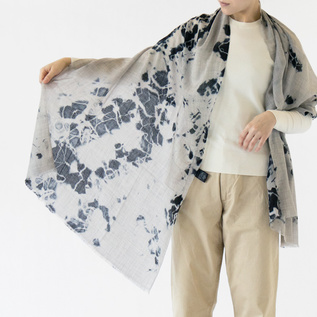 有松絞りベビーウールショール まだら絞り／suzusan（スズサン）｜愛着