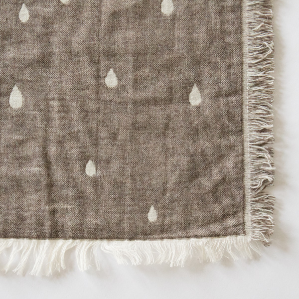 メリノミックスブランケット RAINING フリンジ(CLAY) メリノミックスブランケット RAINING フリンジ(CLAY)