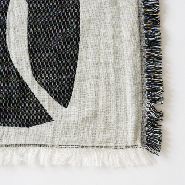 メリノミックスブランケット EARLY BIRD フリンジ(BELUGA)