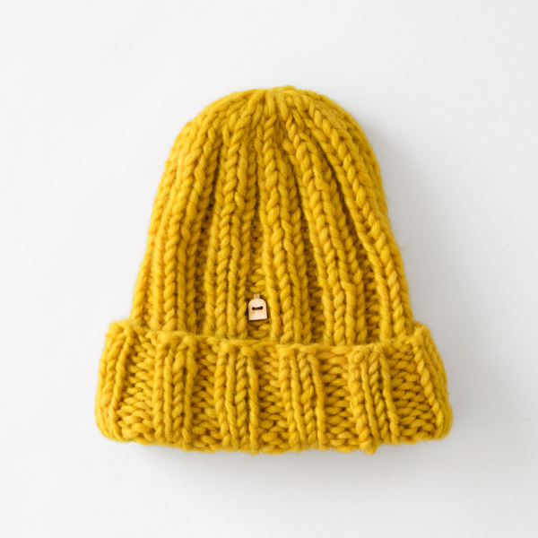 ビーニーキャップ(AURINKO yellow)