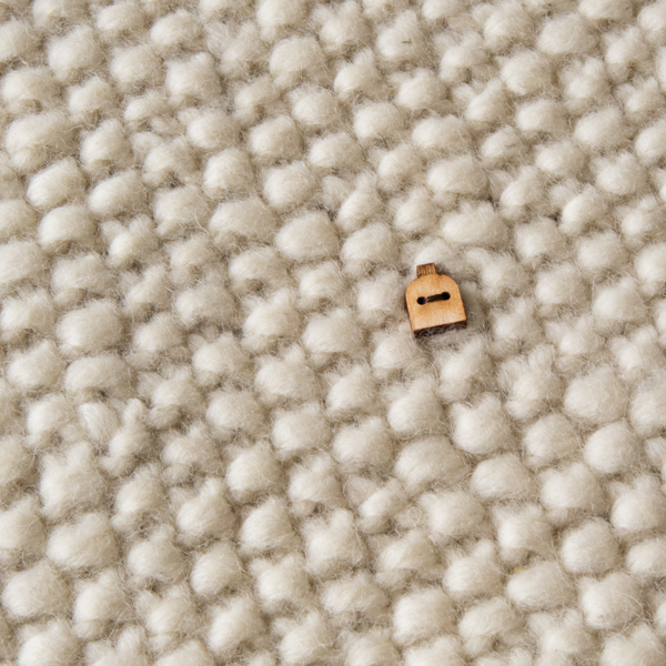 手編みの温かいニット(nat white)