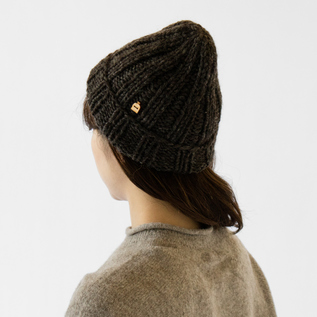 ビーニーキャップ(HIILI nat dark grey) ビーニーキャップ(HIILI nat dark grey)
