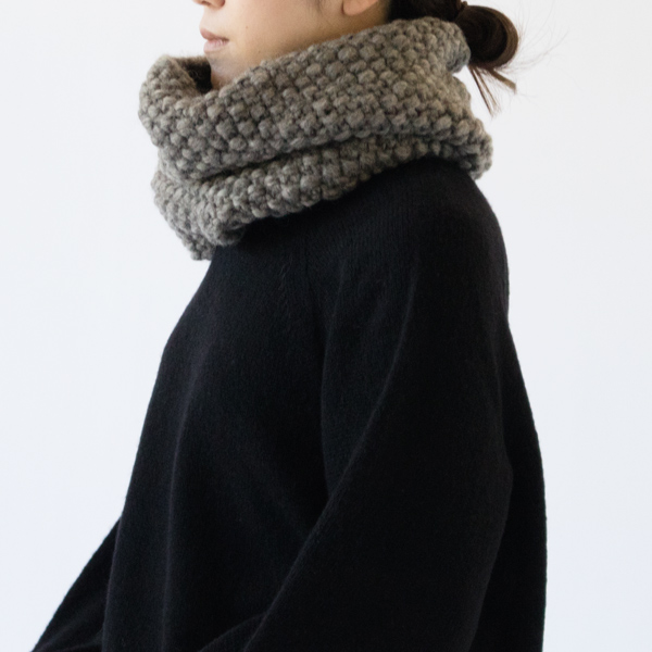ニットネックウォーマー(nat grey)