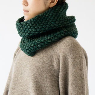 ニットネックウォーマー(turquoise green) ニットネックウォーマー(turquoise green)