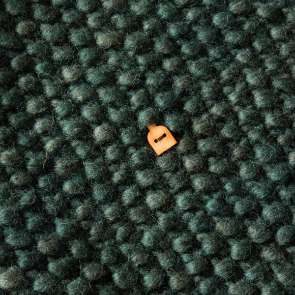 手編みの温かいニット(turquoise green)