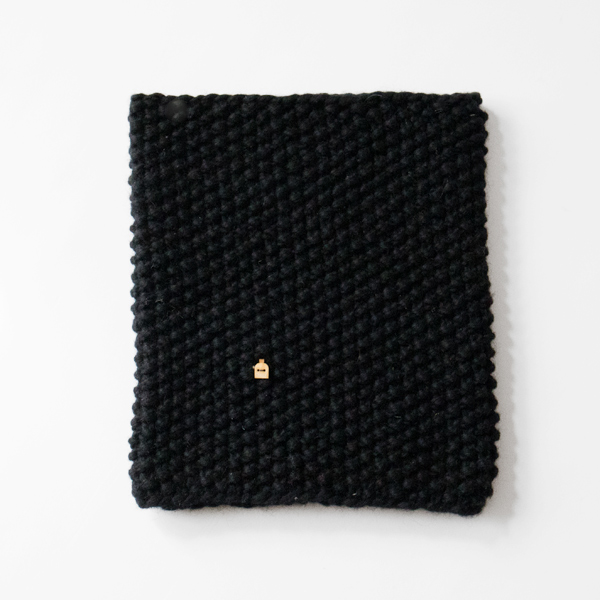  ニットネックウォーマー(black black)