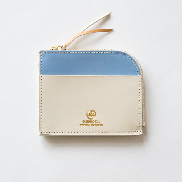 ミニ財布 ZIP MINI PURSE(IVORY×BABY BLUE)