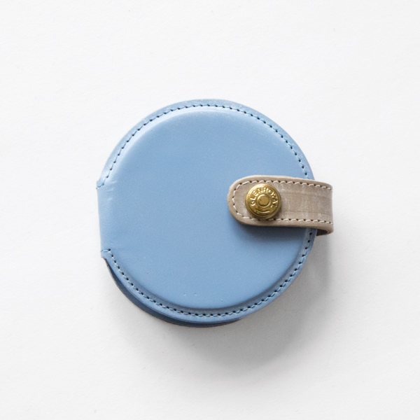 コンパクトミラー FOLDING ROUND MIRROR(BABY BLUE×TAUPE) コンパクトミラー FOLDING ROUND MIRROR(BABY BLUE×TAUPE)