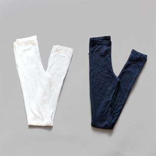 Wool-silk leggings