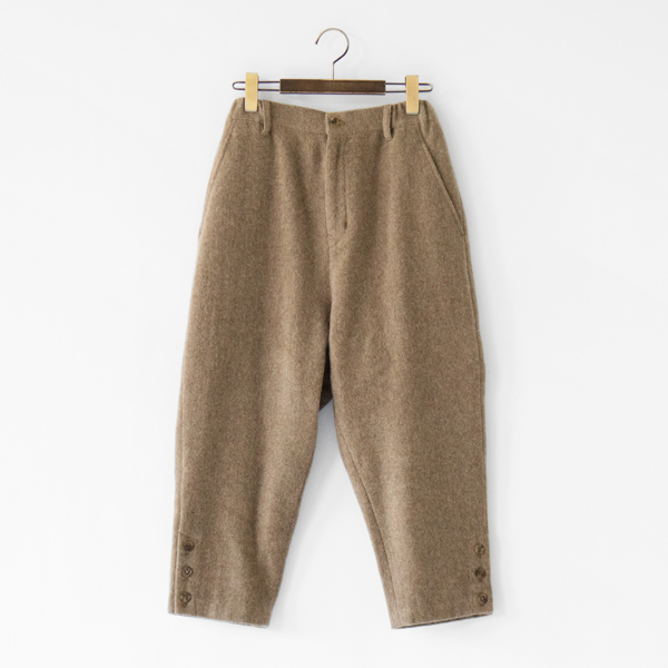ウール ヤブレ織 裏付きジョッパーズパンツ(MOCHA)