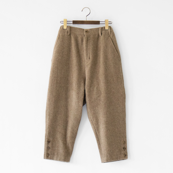 ウール ヤブレ織 裏付きジョッパーズパンツ(MOCHA)