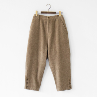 ウール ヤブレ織 裏付きジョッパーズパンツ(MOCHA) ウール ヤブレ織 裏付きジョッパーズパンツ(MOCHA)