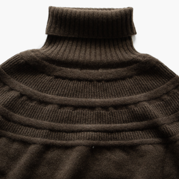 レース柄がさりげないポイントに(DARK BROWN)