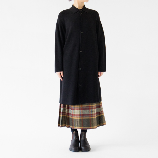 ウール カーディガンコート(BLACK) ウール カーディガンコート(BLACK)