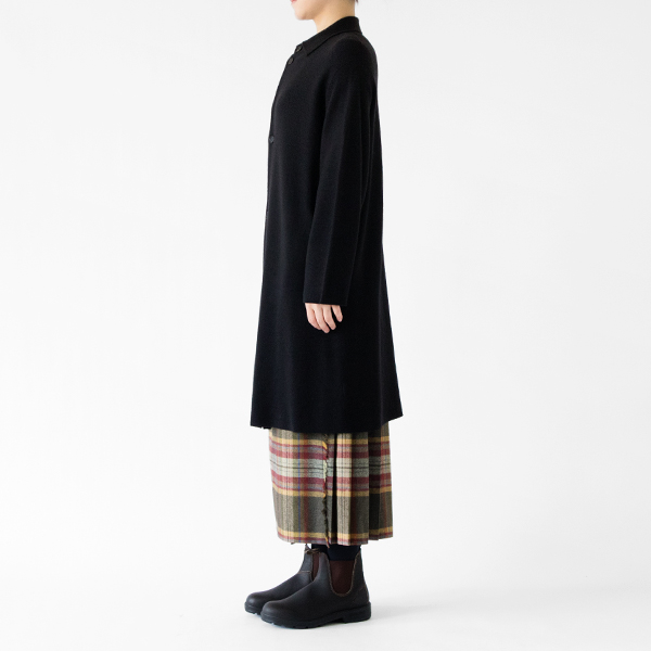 ウール カーディガンコート(BLACK) ウール カーディガンコート(BLACK)