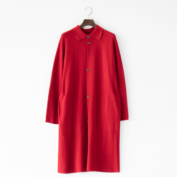 ウール カーディガンコート(RED) ウール カーディガンコート(RED)