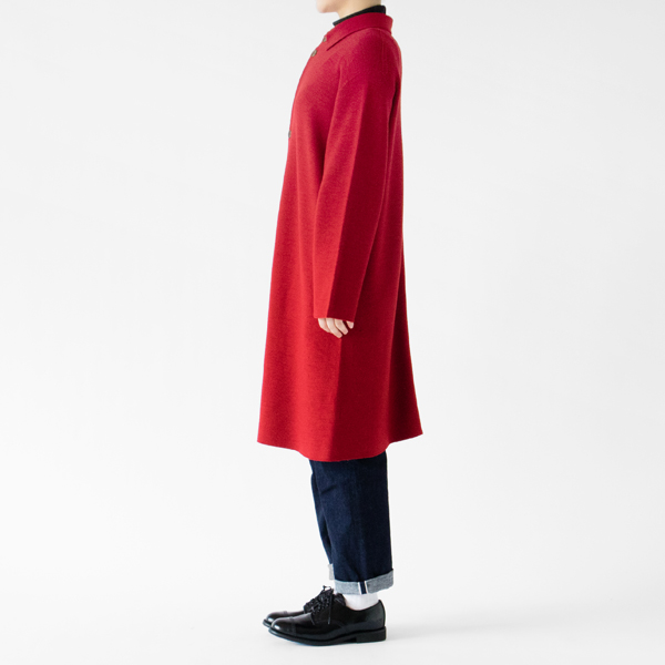 ウール カーディガンコート(RED) ウール カーディガンコート(RED)