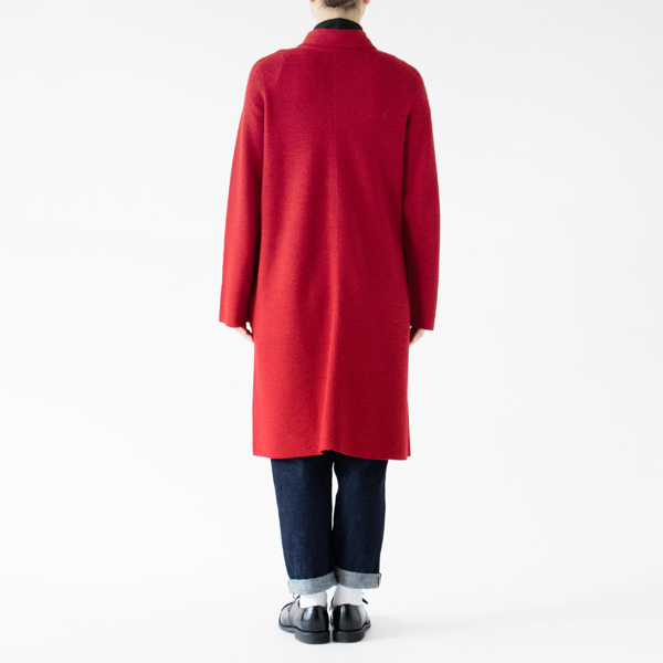 ウール カーディガンコート(RED) ウール カーディガンコート(RED)