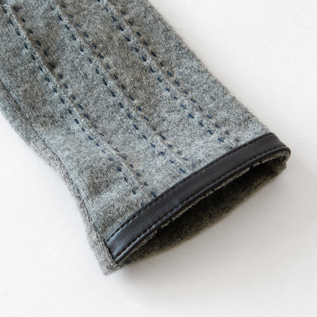 レザーもワンポイントに(GREY) レザーもワンポイントに(GREY)