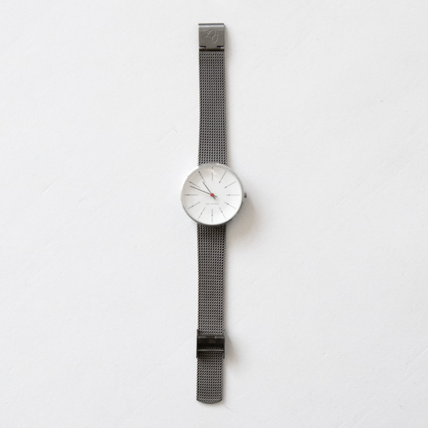 腕時計BANKERS WATCH FACE グレーメッシュ（34mm）