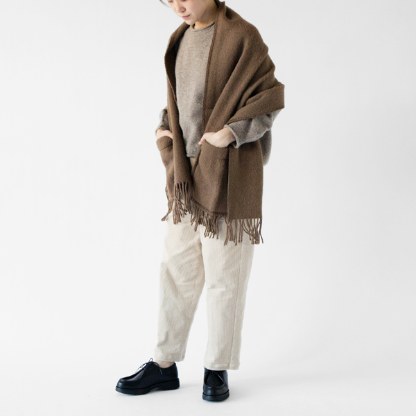 ポケットショール(MOCCA) モデル身長:162cm ポケットショール(MOCCA) モデル身長:162cm