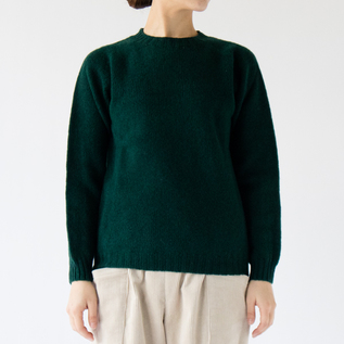 クルーネックセーター Forest 285／Harley of Scotland（ハーレーオブ