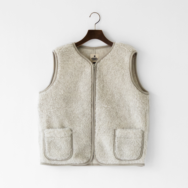 ジップベスト(LIGHT GREY)