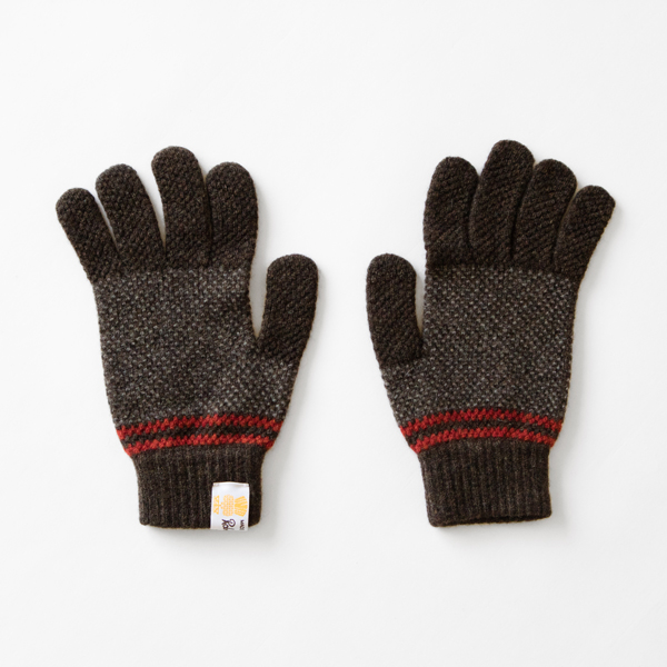 メンズ TAIN ニットグローブ(2103 BROWN)