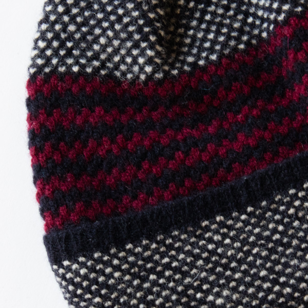 ドットにストライプを組み合わせた新鮮なデザイン(2101 NAVY)