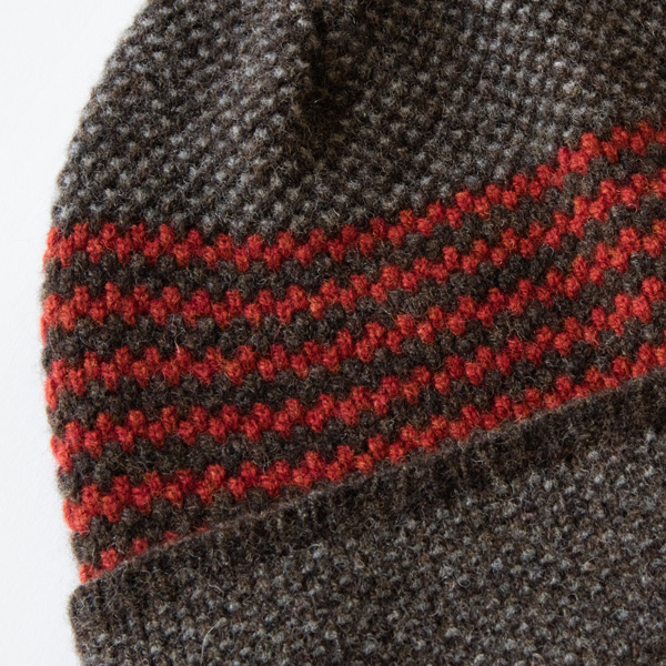 ドットにストライプを組み合わせた新鮮なデザイン(2103 BROWN)