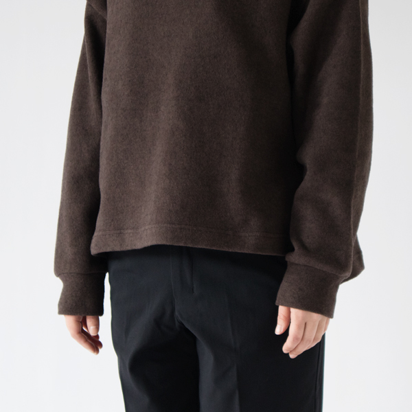 野暮ったくない長さの着丈(BROWN)