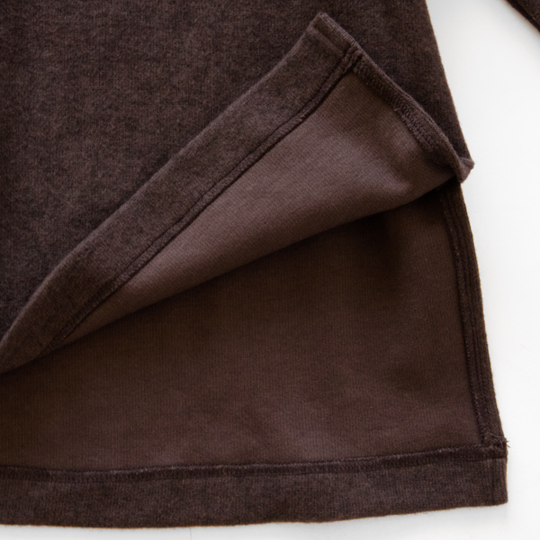 ダブルフェイス素材です(BROWN)