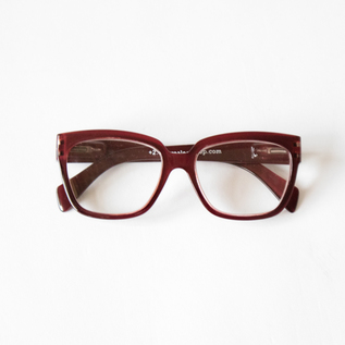 ブルーライトカットあり リーディンググラスMood Darkred