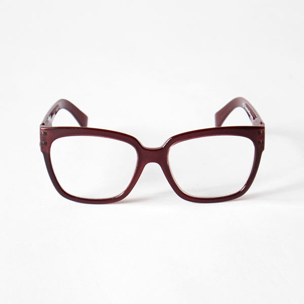ブルーライトカットあり リーディンググラスMood-Darkred