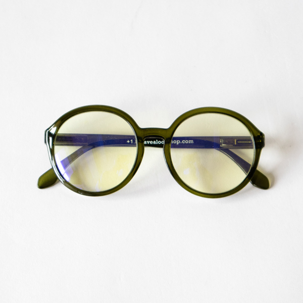 ブルーライトカットあり リーディンググラスDiva-Green