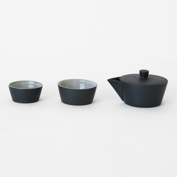 入子茶器（宝瓶・入子碗）(黒練)