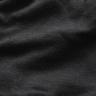ふんわりとしたオーガニックコットンの肌触り(BLACK)