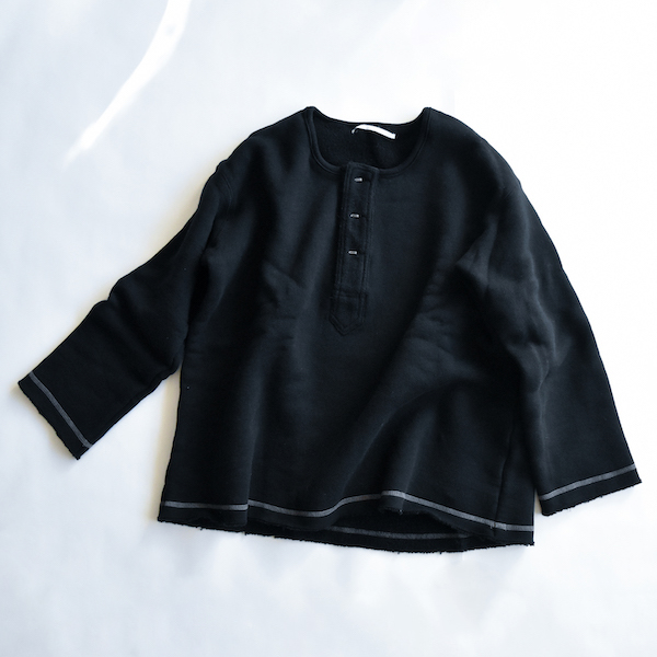 スーパー裏毛プルオーバー(BLACK)