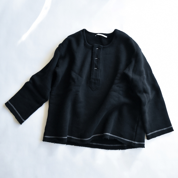 スーパー裏毛プルオーバー(BLACK)