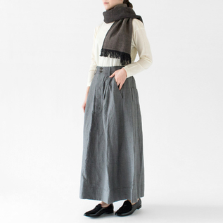 ガラ紡綾織りストール（マフラー）／益久染織研究所（ますひさそめおり