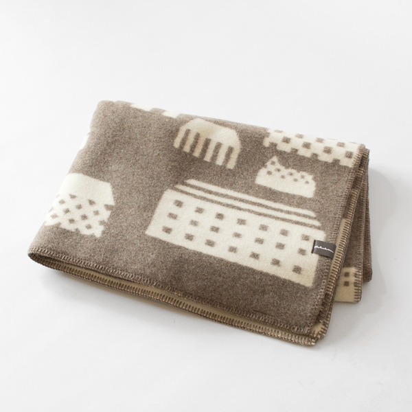 モザイク街脇坂克二デザインジャガード織ブランケット