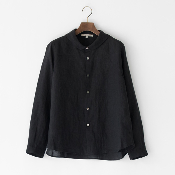 リネン セーラーカラーシャツ(BLACK) リネン セーラーカラーシャツ(BLACK)
