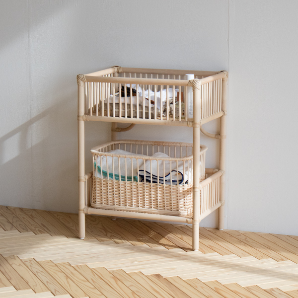 洗面脱衣所でのタオルや衣類、洗剤や小物などの収納場所に(ワイド)