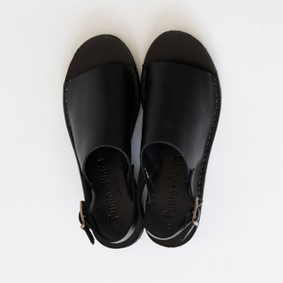 オープントゥサンダル SAN12 NERO／Punto Pigro（プント ピグロ