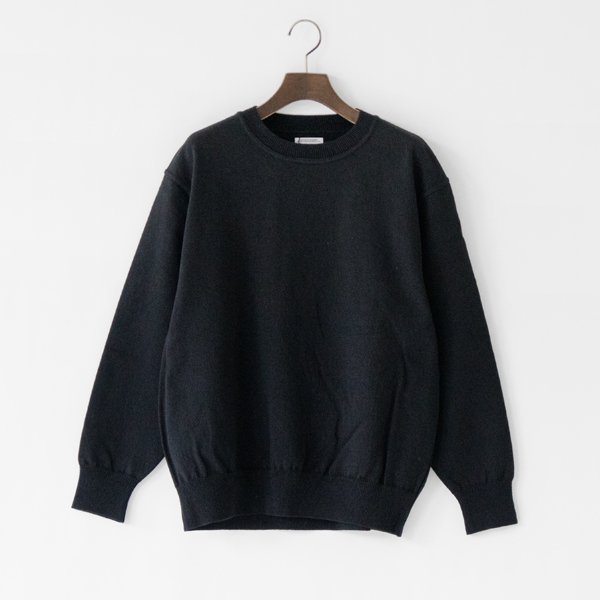 コットンニット WAVE COTTON KNIT P/O(BLACK)