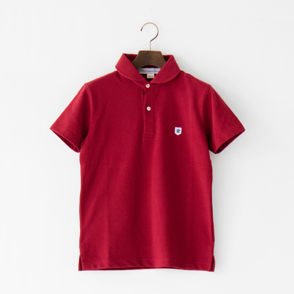 ポロシャツ　ラウンドカラー Cherry