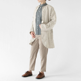 ワークリネン オーバーシャツ／Vlas Blomme（ヴラスブラム）｜愛着を